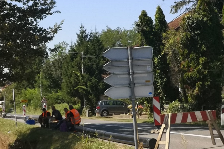 Ispiranje magistralnog cjevovoda Blinjski Kut - Sunja