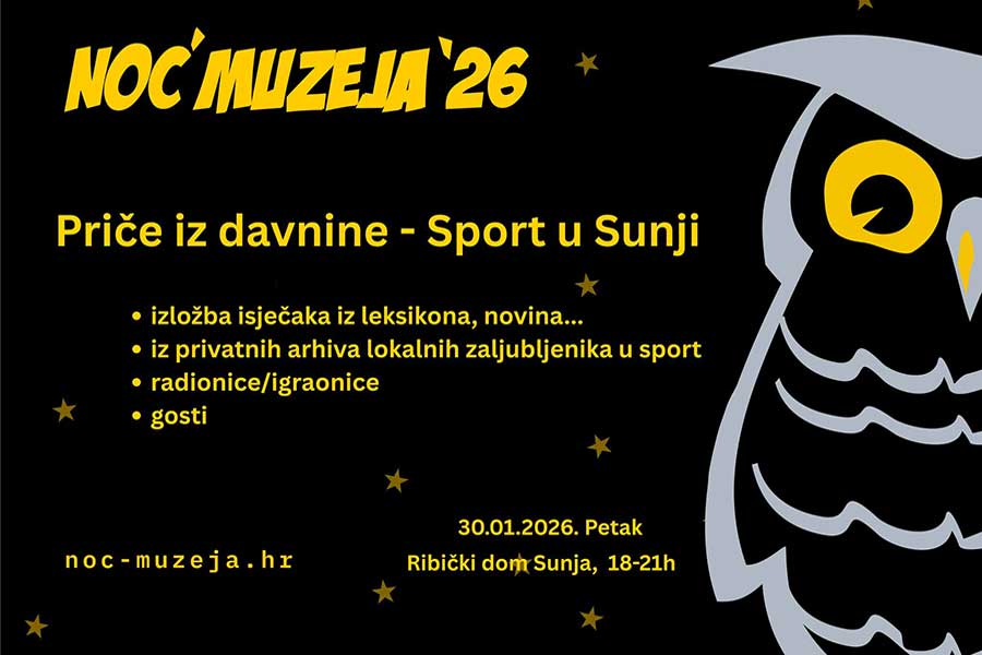Noć muzeja 2026. u Sunji – „Priče iz davnine: Sport u Sunji