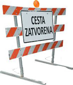 cesta zatvorena